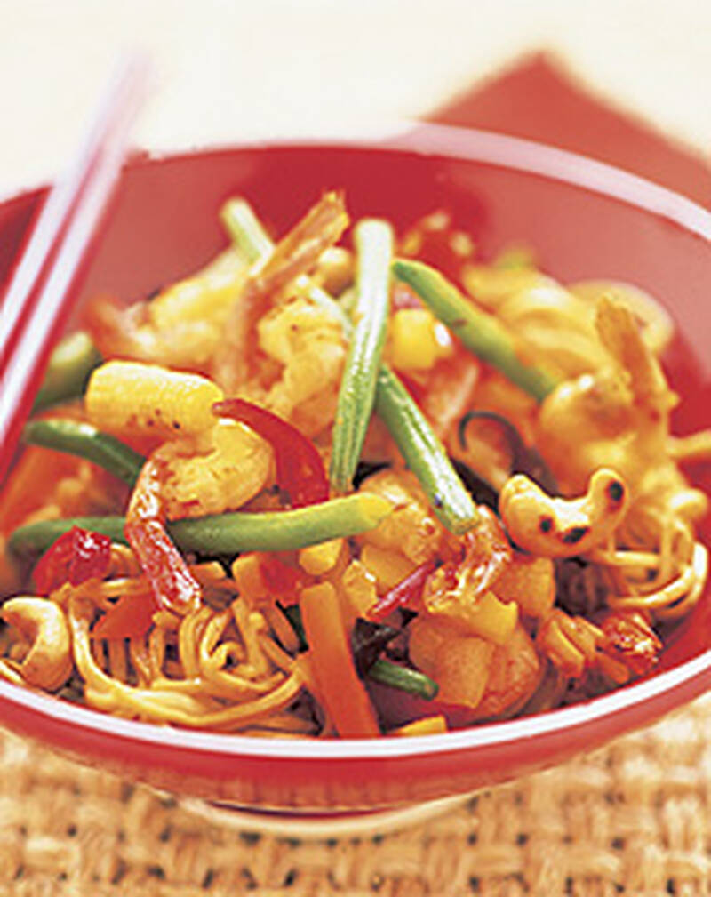 Pad Thai med räkor & cashewnötter
