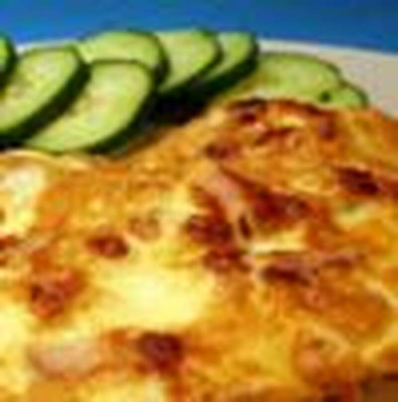Omelett med pommes,på 10min